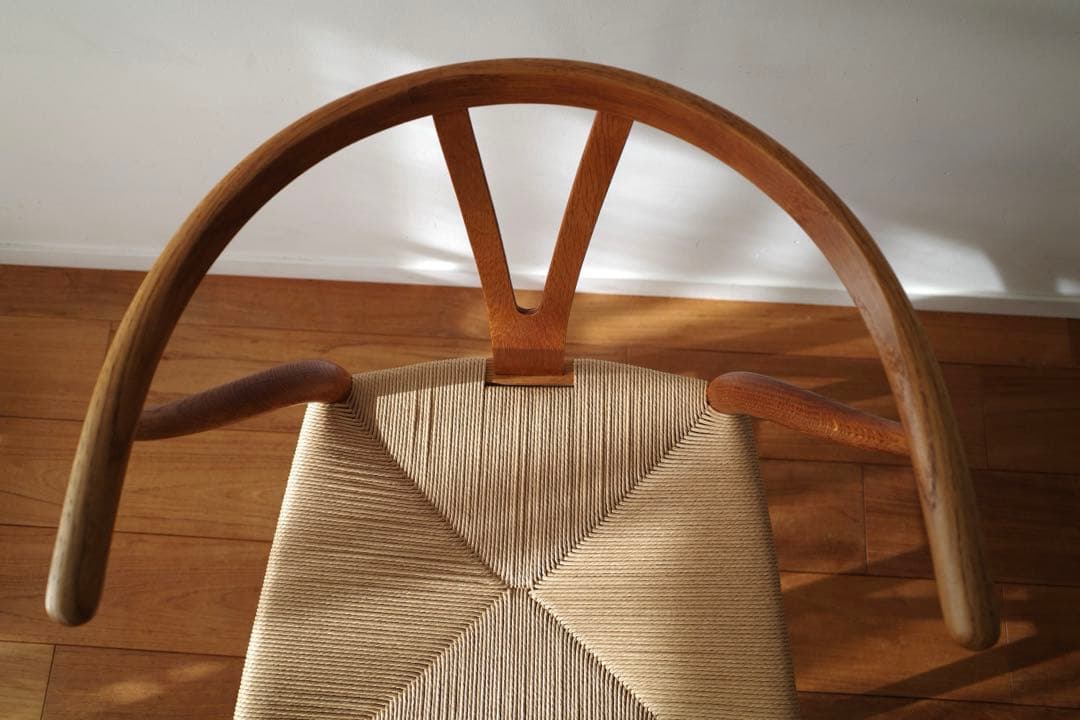 極美品【ヴィンテージ yチェア】オーク ペーパーコード新品