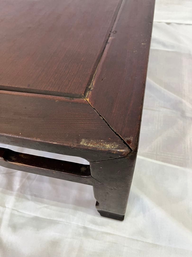 【アンティーク】木製 無垢材 欅 座卓 座敷机 昭和レトロ 古家具 古民家 銘木