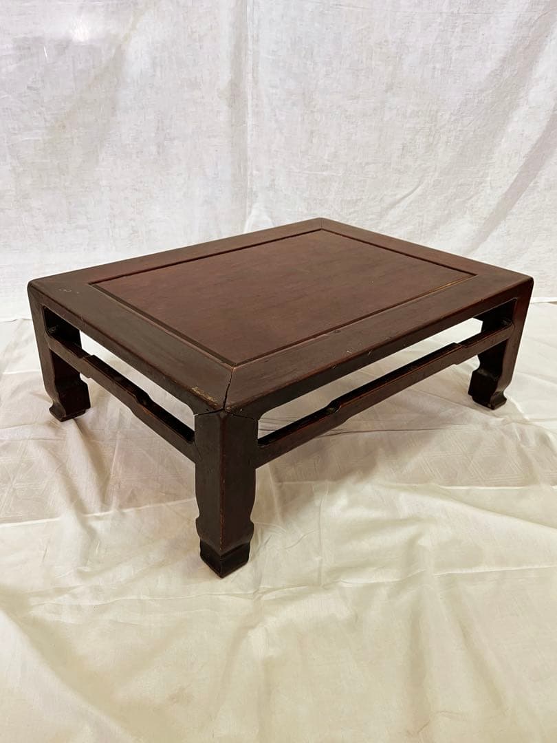 【アンティーク】木製 無垢材 欅 座卓 座敷机 昭和レトロ 古家具 古民家 銘木