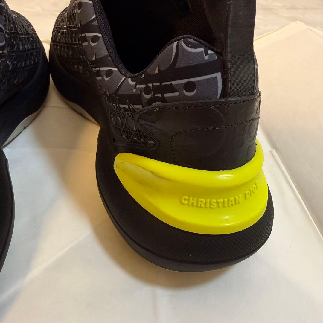 美品 DIOR B24 オブリーク スニーカー ネイビー 40(25cm)