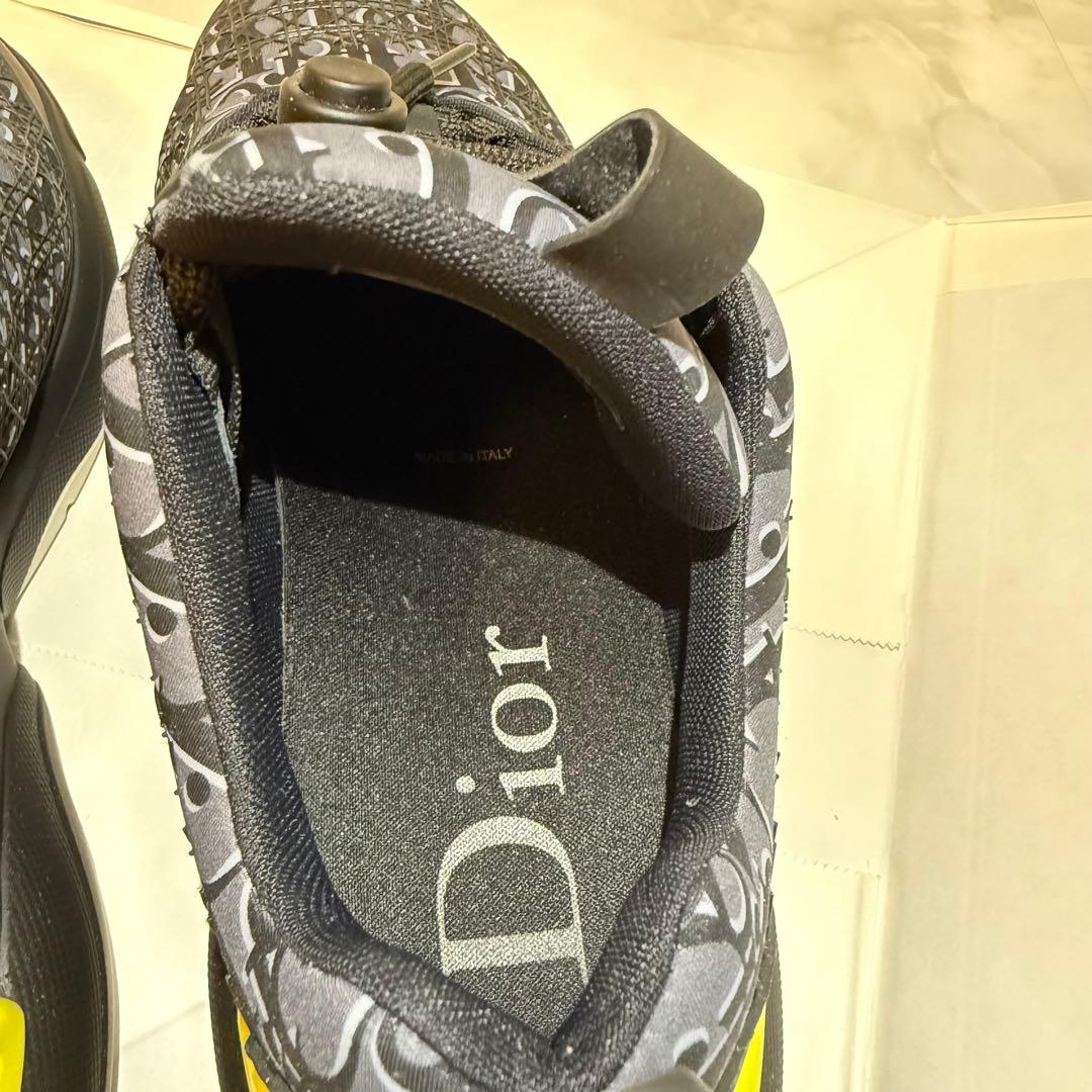 美品 DIOR B24 オブリーク スニーカー ネイビー 40(25cm)