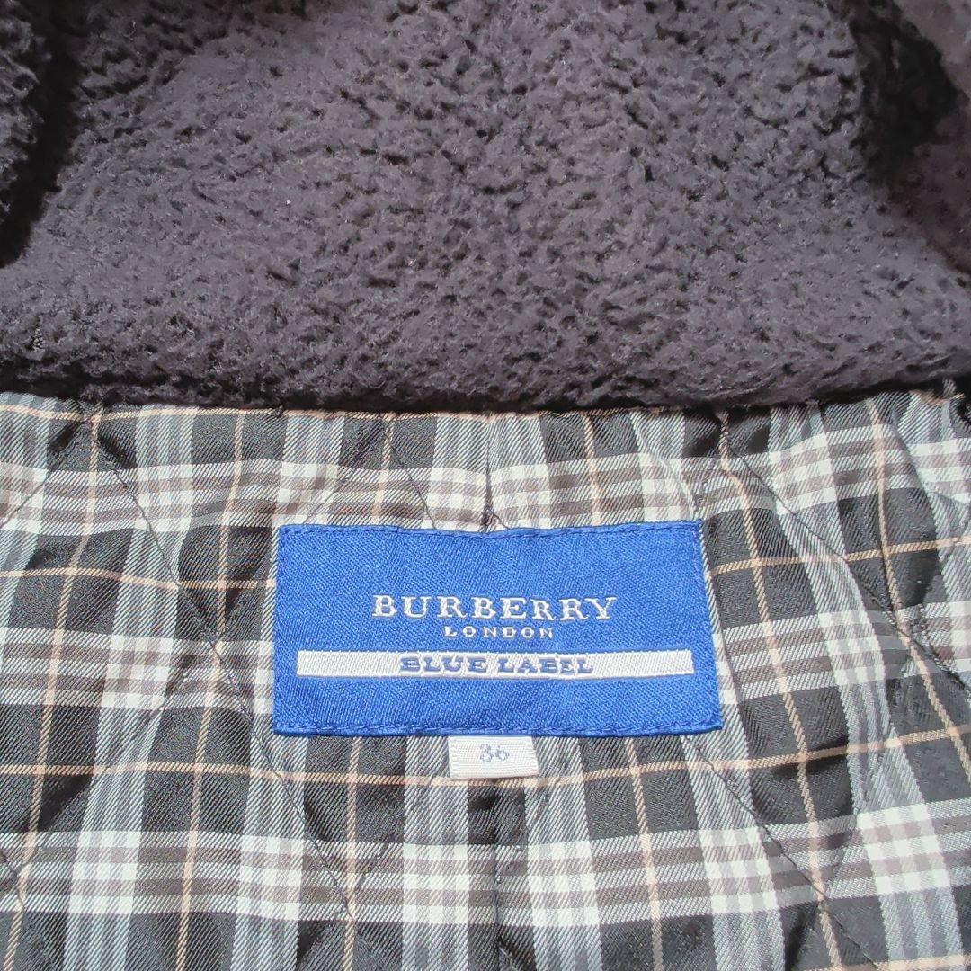 バーバリーブルーレーベル ミリタリージャケット 短丈 N-2B