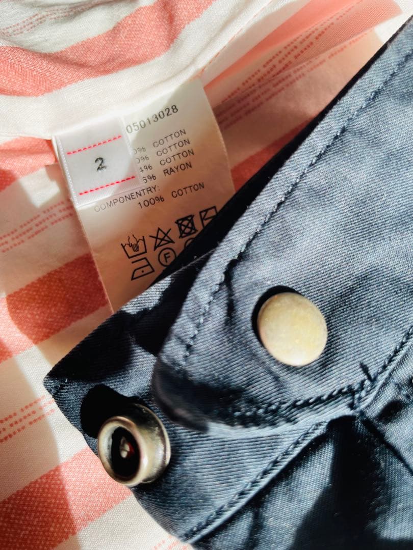 名作 VISVIM PEYTON SWING TOP 2 NAVY 付属品完備