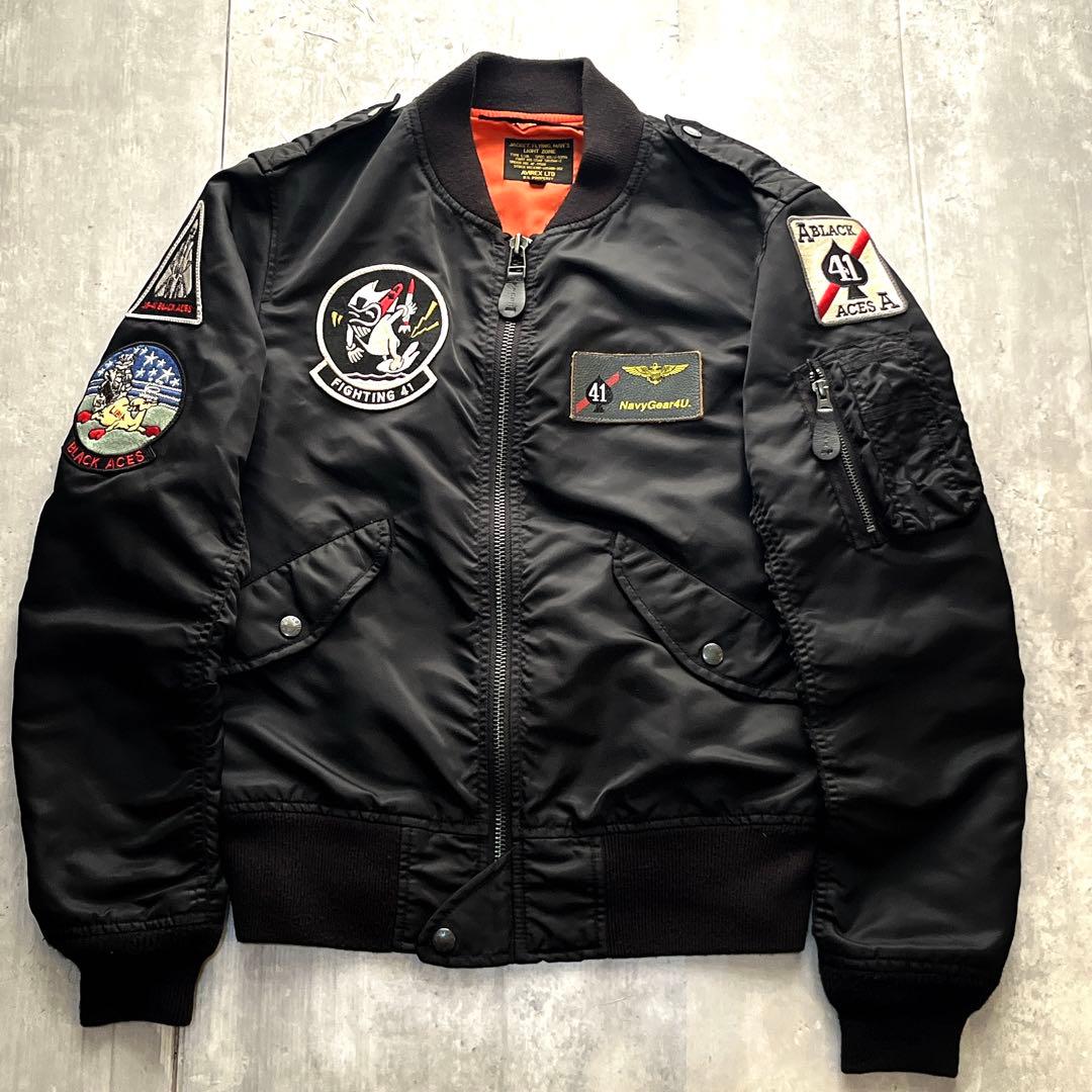 アヴィレックス　AVIREX ブラックエース L-2A フライトジャケット　M