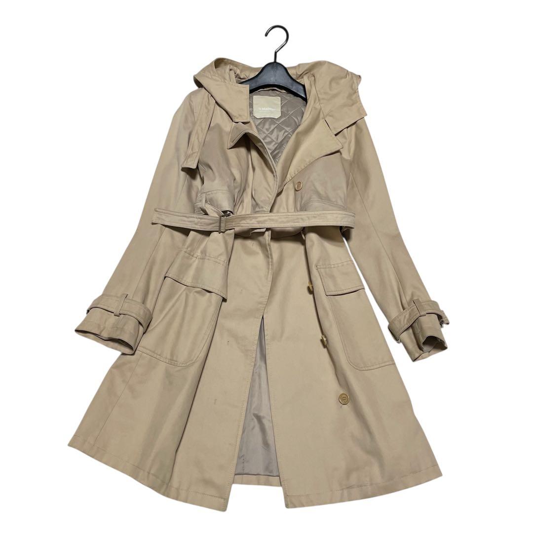 【3way】マックスマーラ 銀タグ ロングコート キルティング フード ライナー