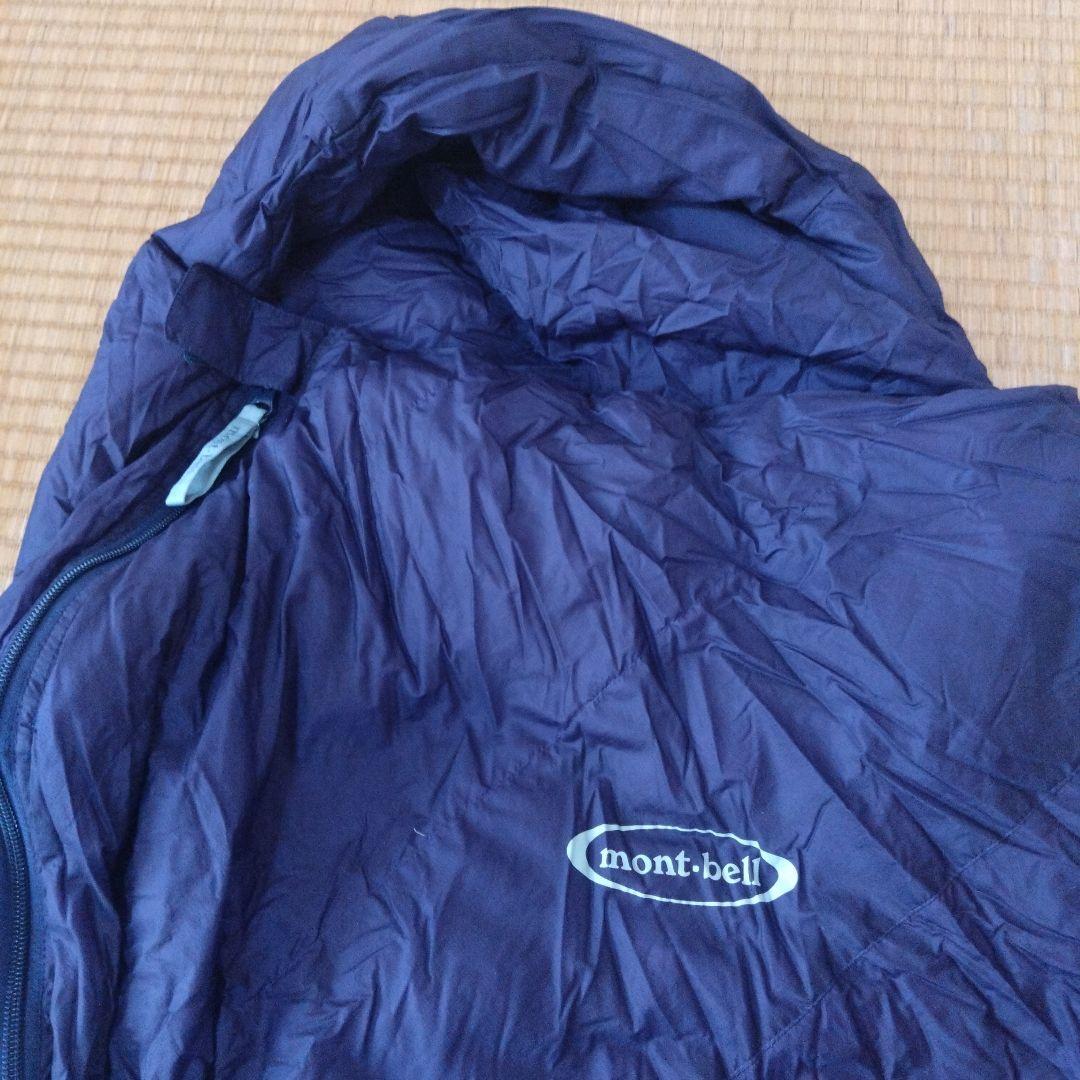 未使用品　mont-bell 寝袋 パープル 収納袋付き
