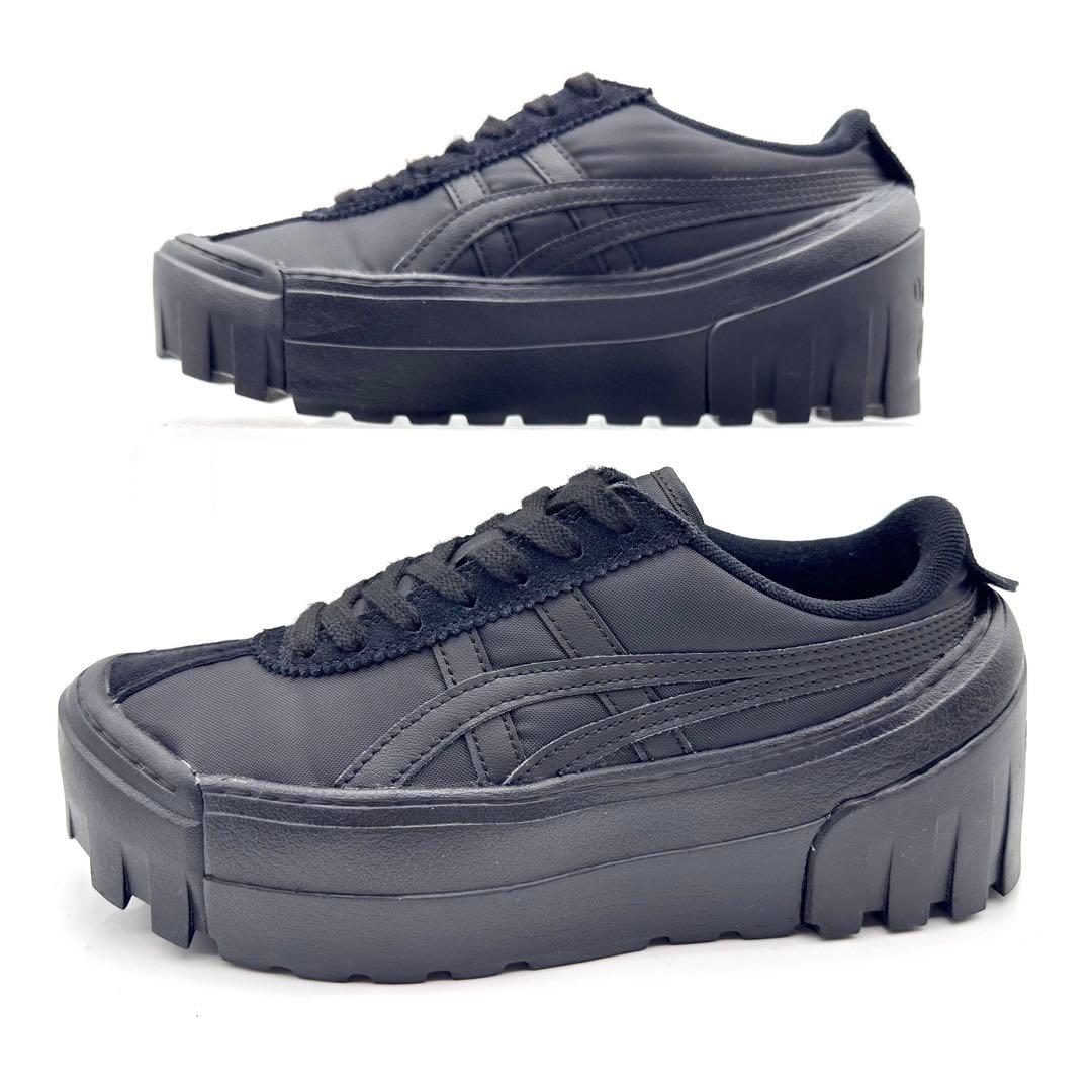 【極美品】オニツカタイガー デレゲーション チャンク ブラック スエード 厚底