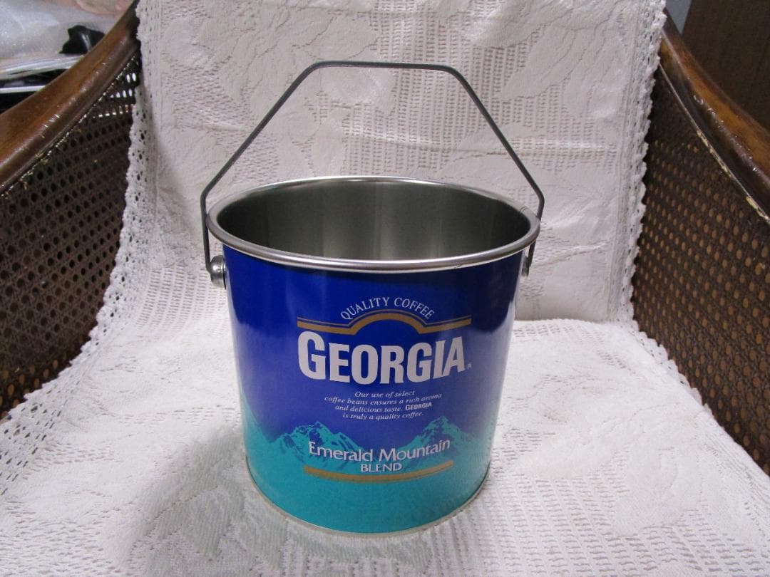 コカ・コーラ＆ジョージア　小物入れ缶　　昭和レトロ