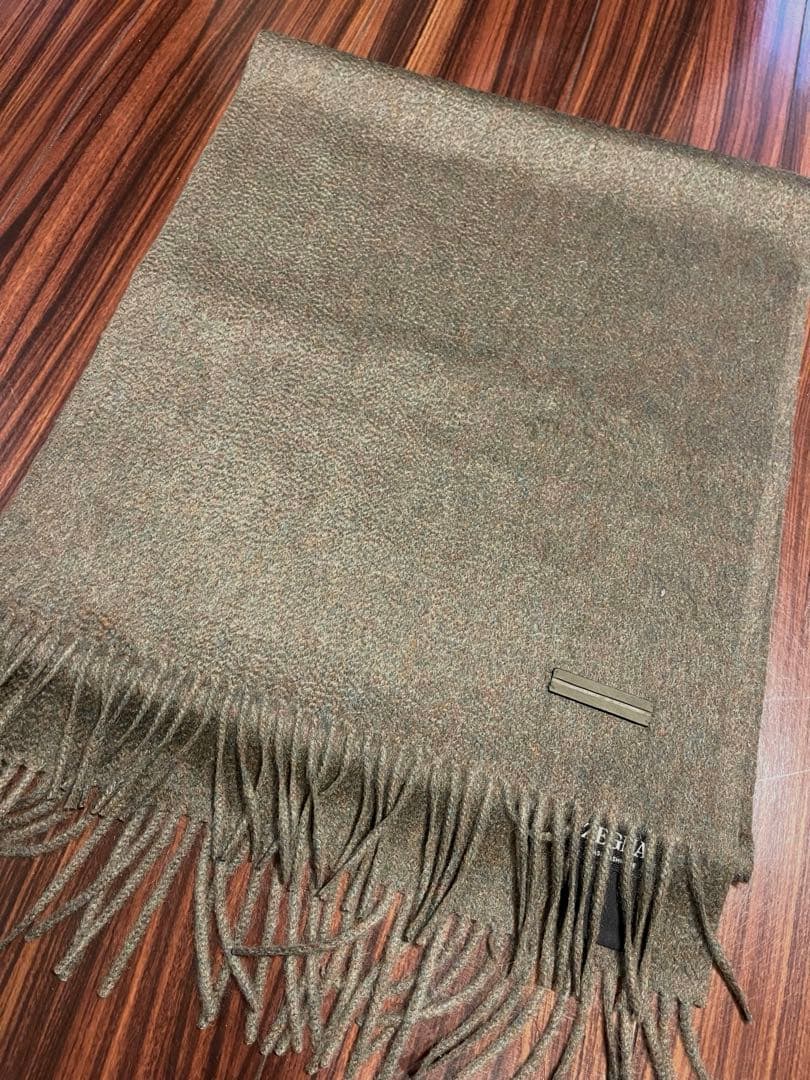 ZEGNA カシミヤ マフラー オリーブグリーン