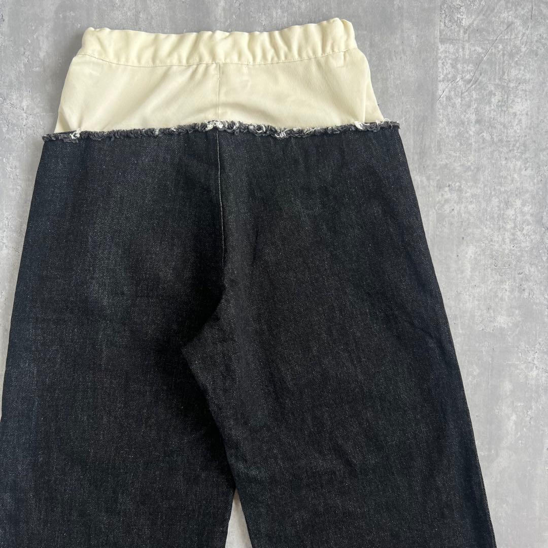 LIMI feu　リミフゥ　ヨウジヤマモト　ウール×コットン　ワイドデニム　S