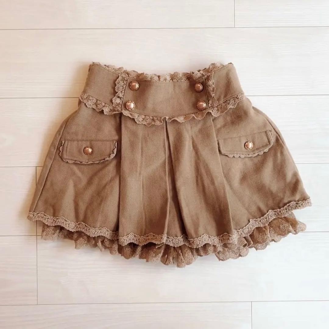 LIZ LISA ブラウン キュロットスカート 姫系