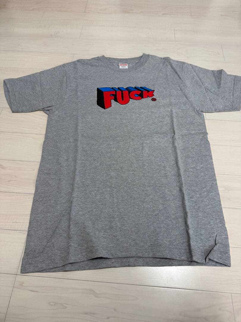 Supreme FUCK Tシャツ Mサイズ グレー