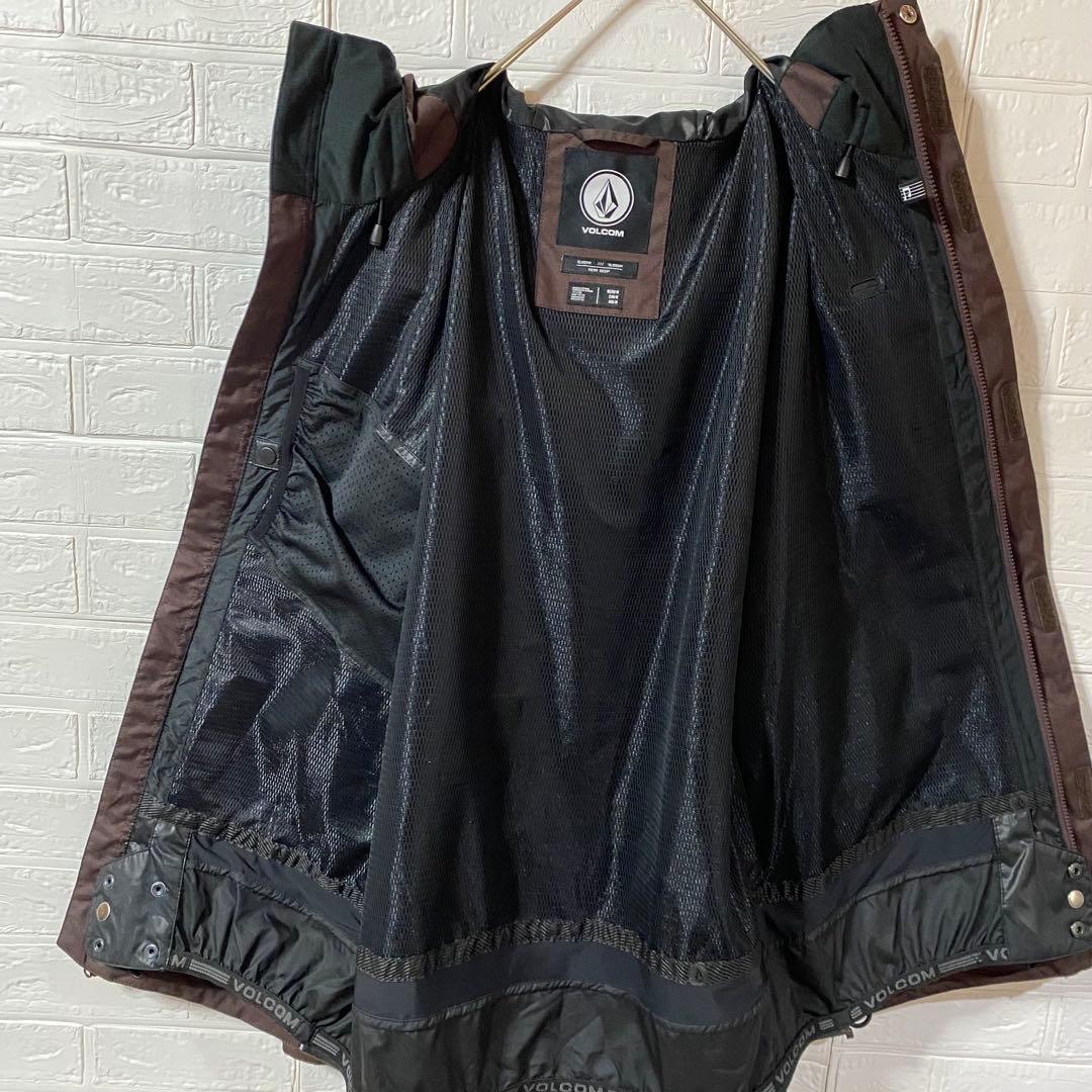VOLCOM ボルコム　フーディスノーボードウェア　ダークブラウン