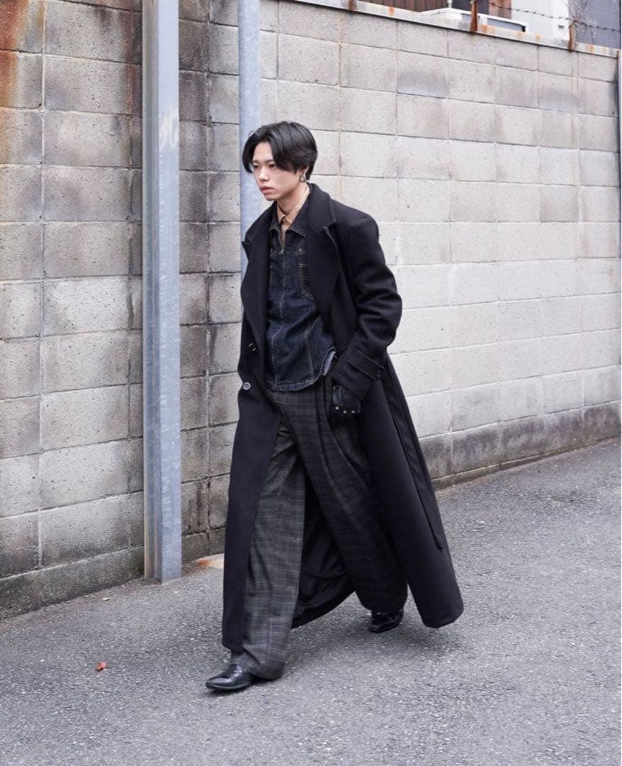 hype kyoto double long coat ［blk］