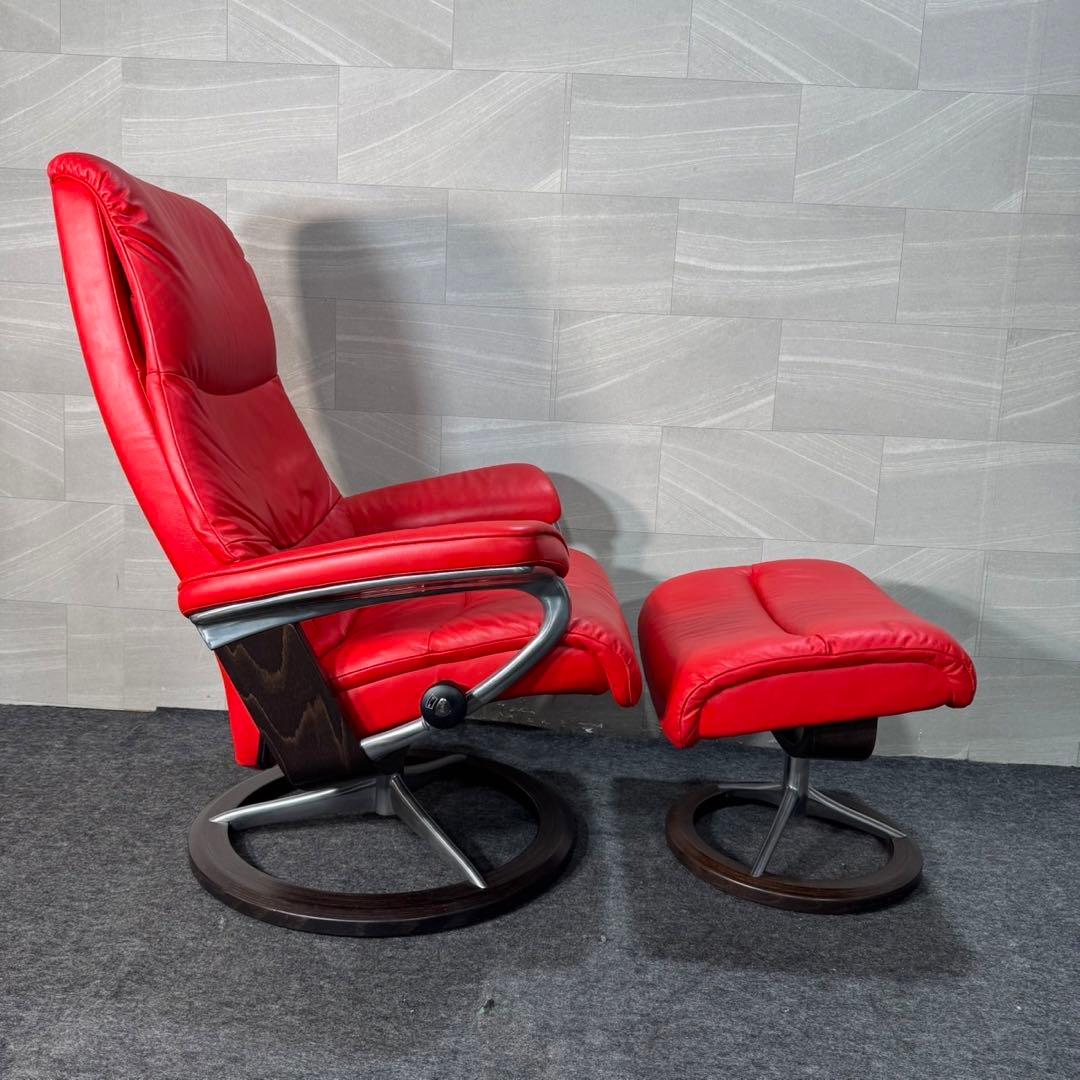 エコーネス ストレスレス チェア ビュー オットマン セット 革 d3405