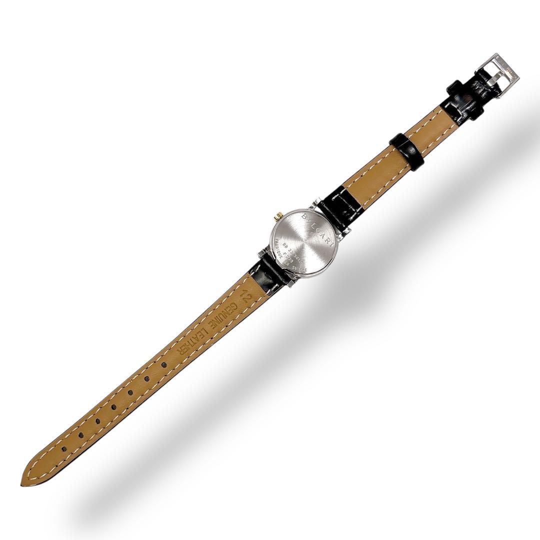 ブルガリ BB23SGLD K18 コンビ レザー ブラック レディース 腕時計