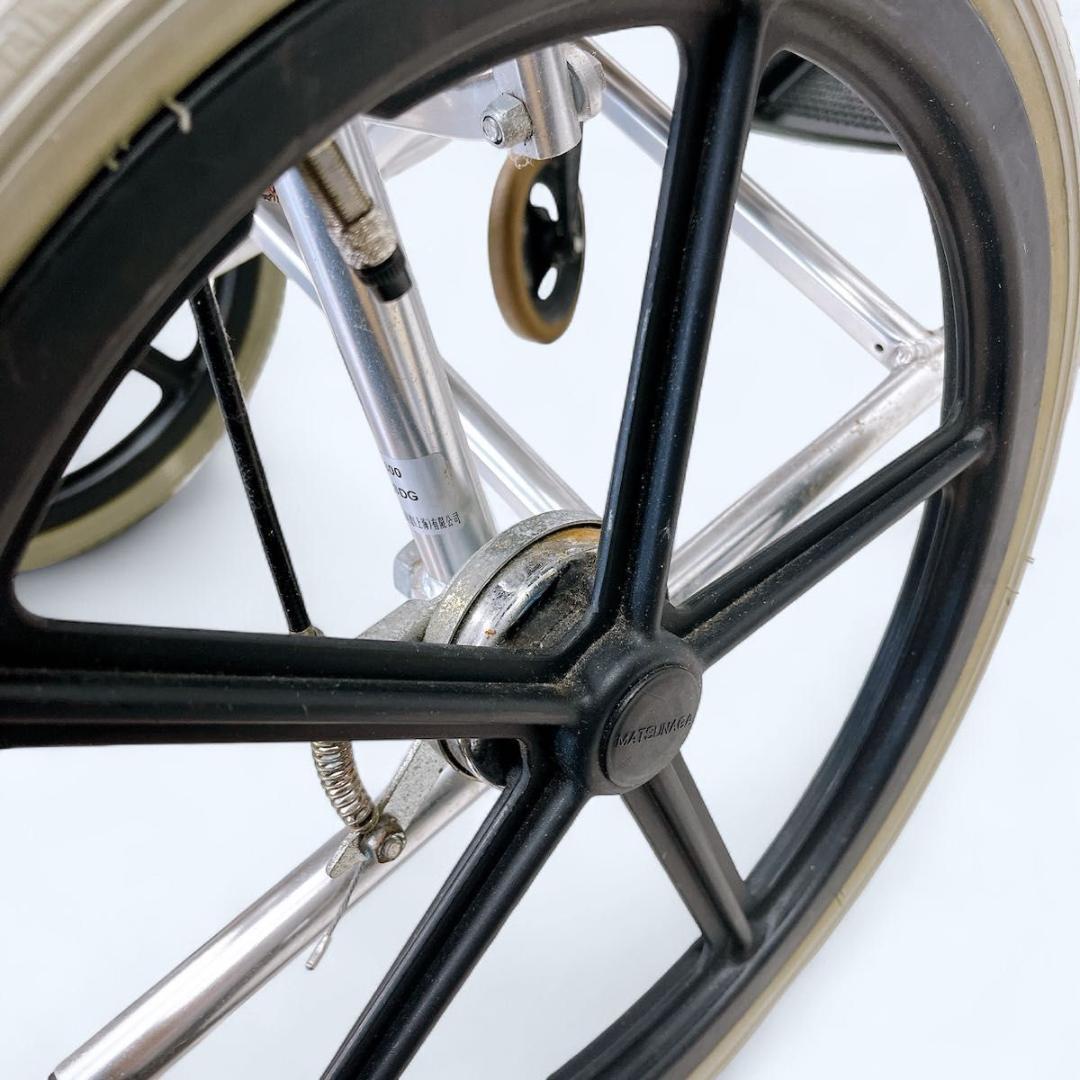 松永製作所 介助用 車いす AR-300 折りたたみ 100kgまで アルミ製