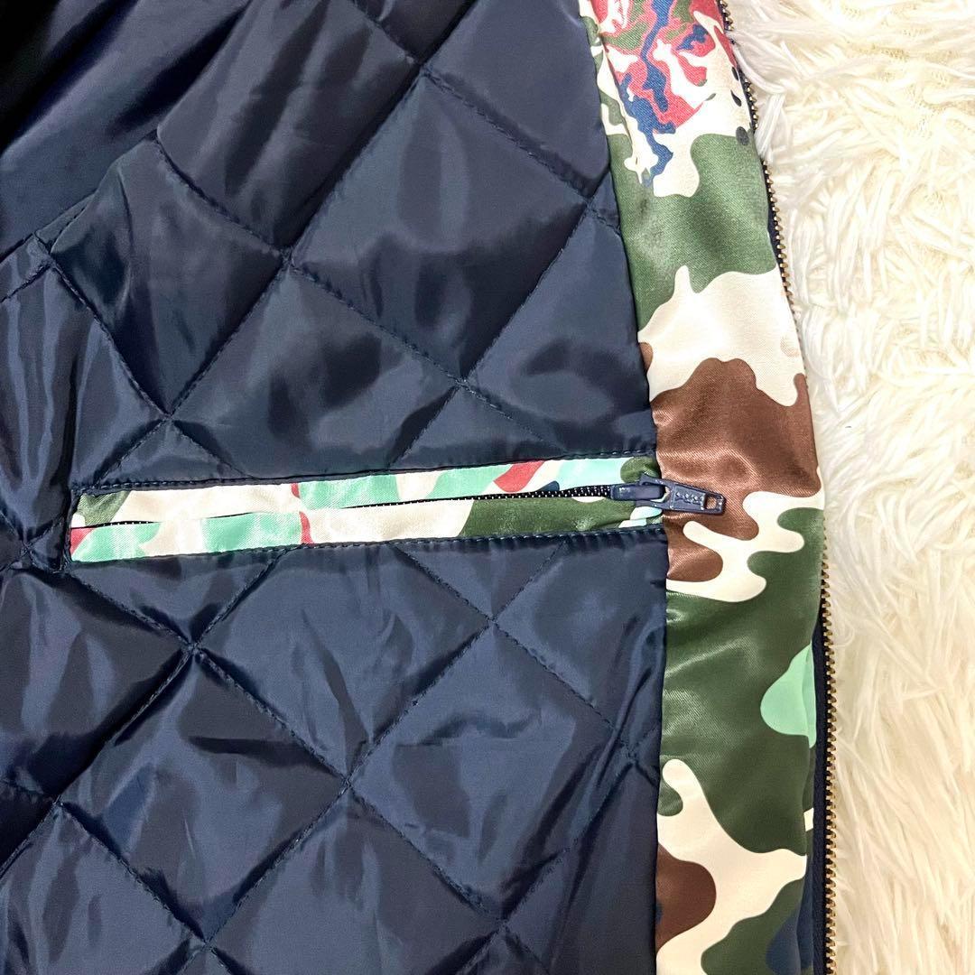 ビリオネアボーイズクラブ 【激レア 希少】ド派手 刺繍 カモフラ スカジャン L