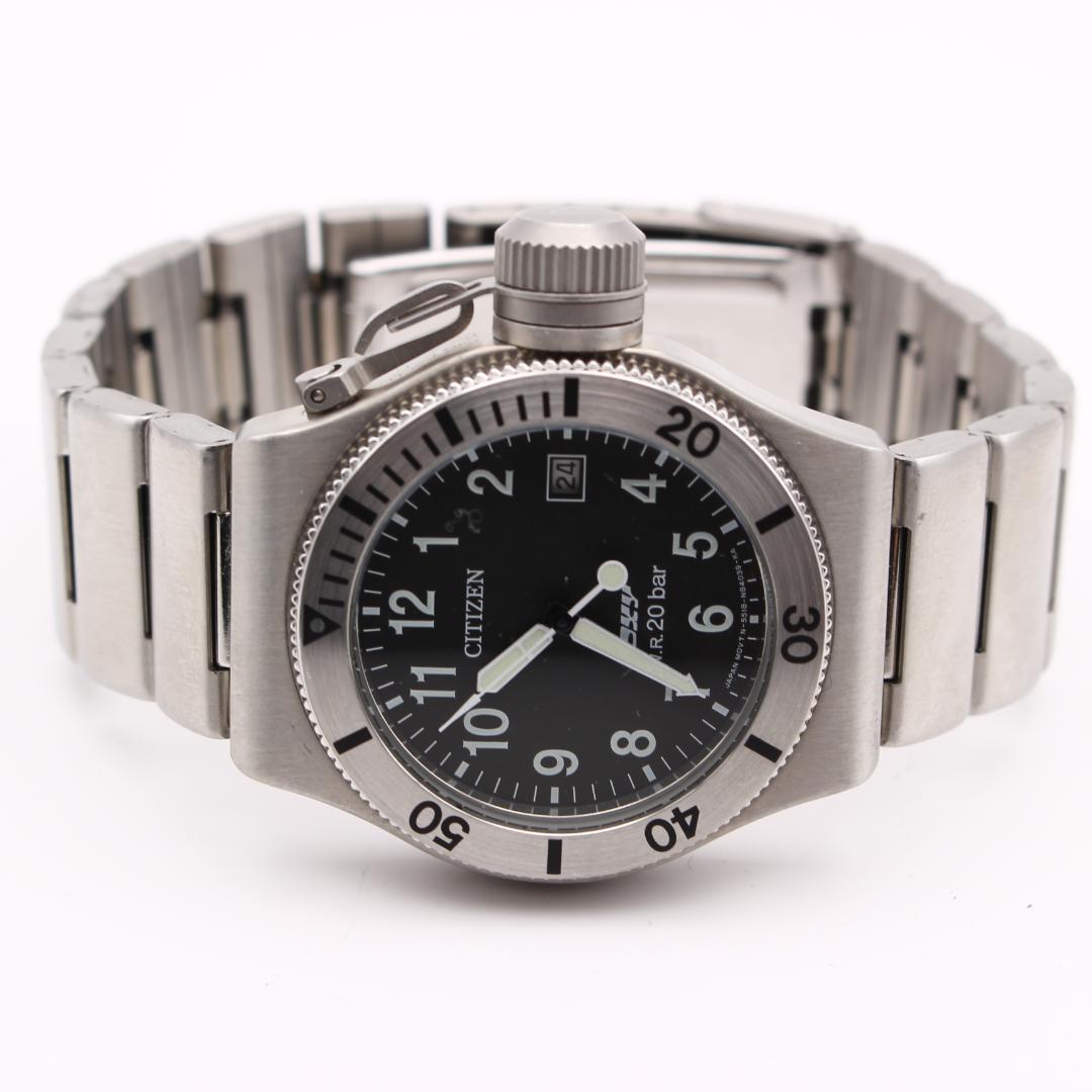 希少 CITIZEN OXY ミリタリーウォッチ NHK非売品 メンズ 腕時計