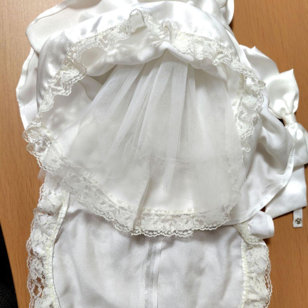 ハンドメイド ジェニーサイズのホワイトウェディングドレス