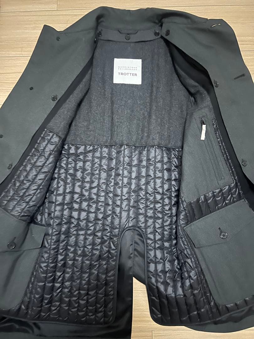 MACKINTOSHPHILOSOPHYTROTTER ステンカラー38グレー