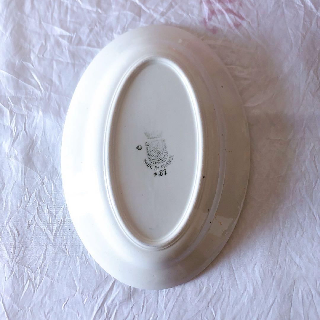 希少　サンタマン　バスク柄ラヴィエ　フランスアンティーク食器　ブロカント　蚤の市