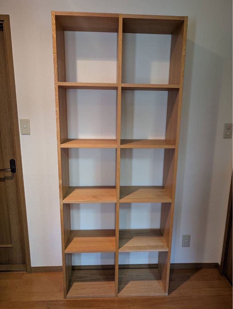 【送料込】無印良品 Muji オーク スタッキングシェルフ 木製棚家具