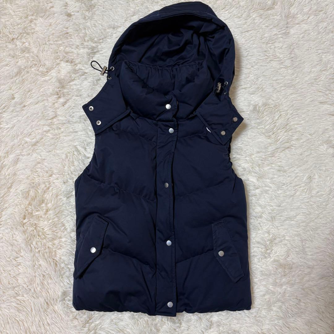 ムータマリン　美品 ダウンベスト ネイビー Mサイズ レディース 2way