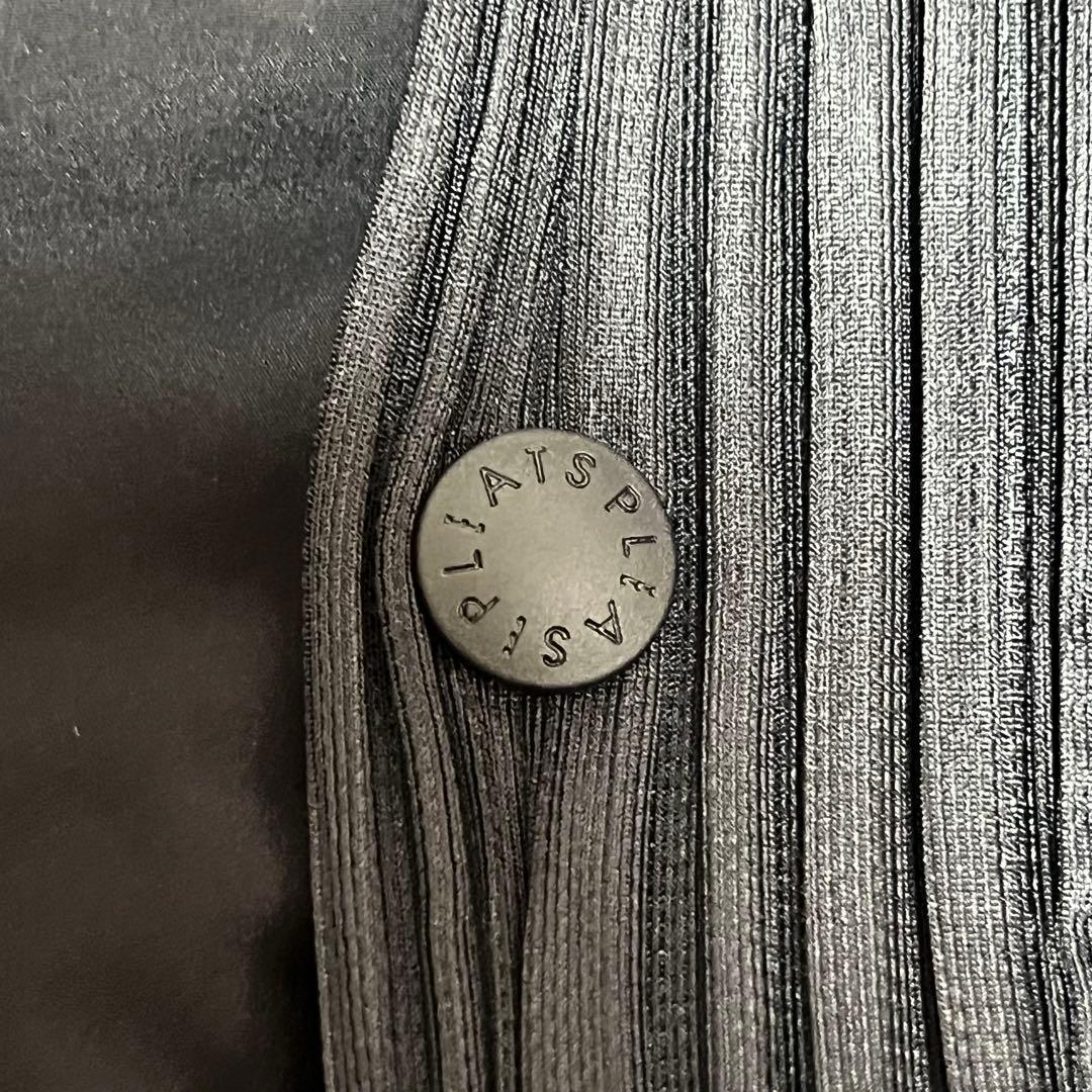 プリーツプリーズ ISSEY MIYAKE ロングダウンコート ブラック M