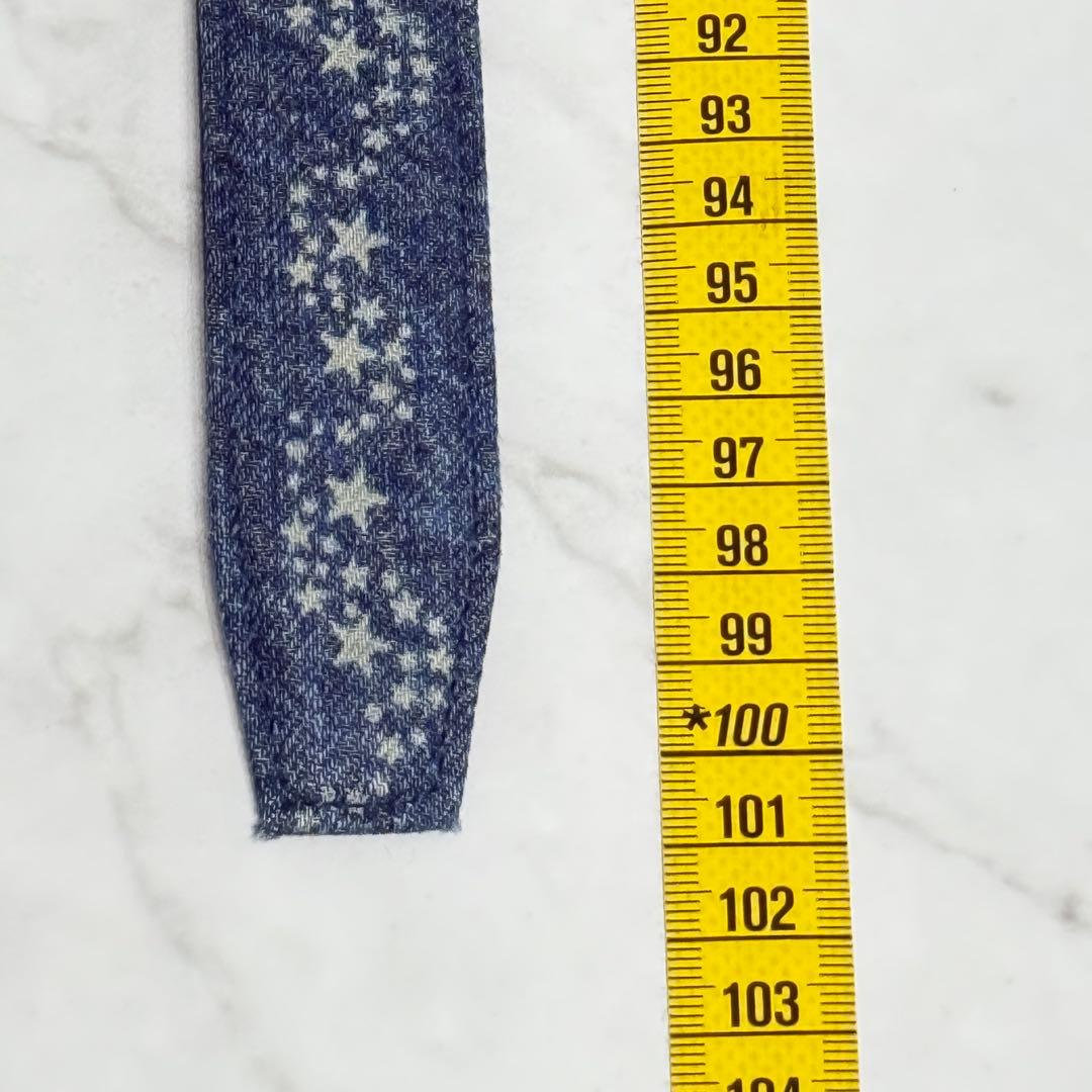 【未使用品】 AFB ロゴバックル デニム ベルト Mサイズ / 80～85cm