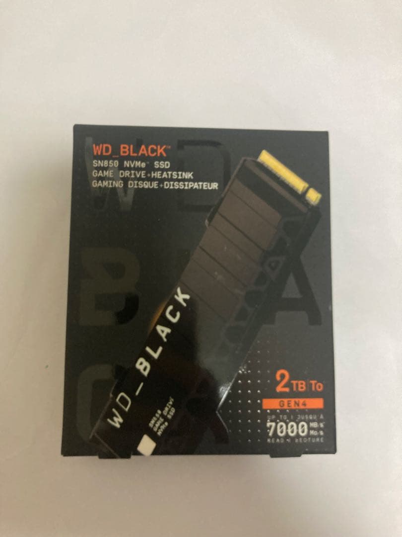 WD_BLACK SN850 NVMe SSD 2TB ヒートシンク付き