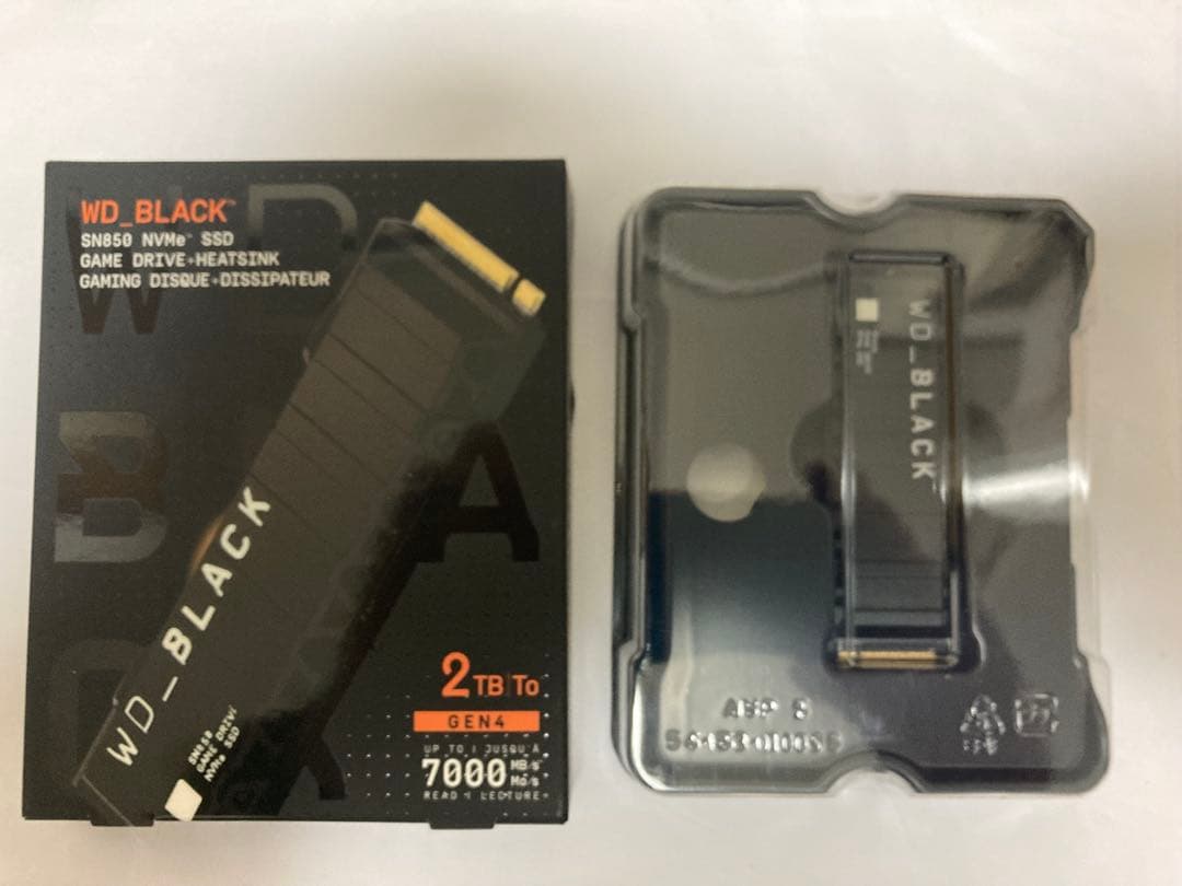 WD_BLACK SN850 NVMe SSD 2TB ヒートシンク付き