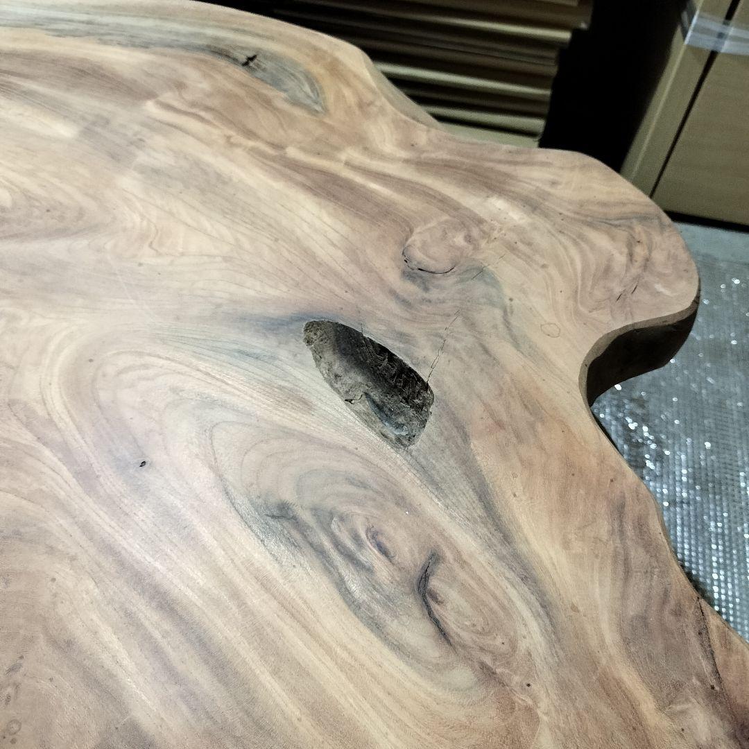 希少な一枚板★佐渡のけやき無垢材ローテーブル