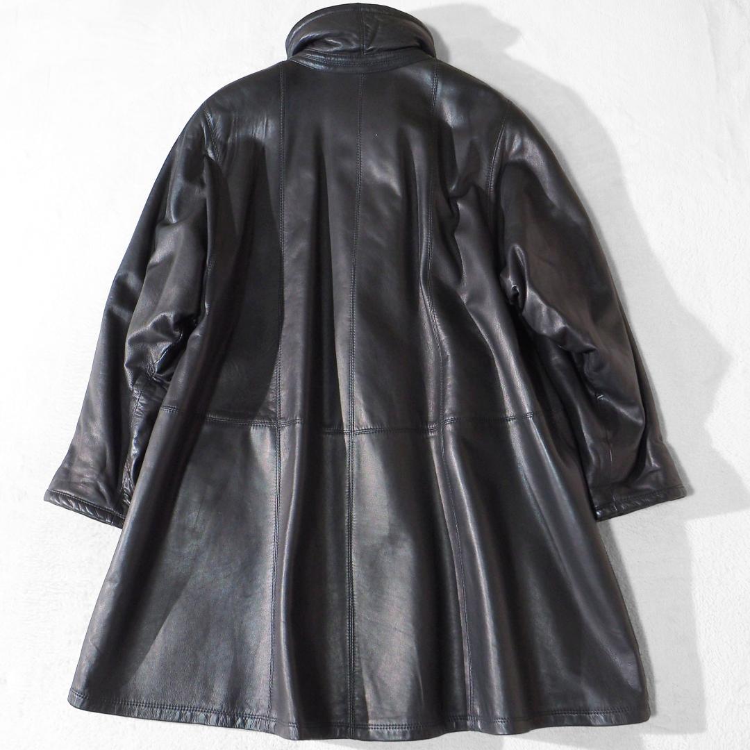 イタリア製 GALLOTTI ギャロッティ レザーコート 本革 メンズL相当