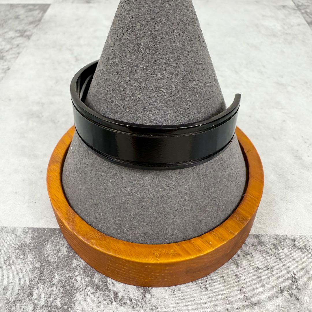 ネイバーフッド シルバー925 ブラックコーティングバングル　ブラックアイコン