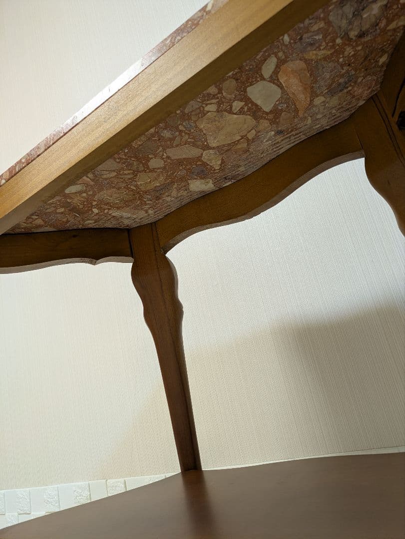 大理石　コンソールテーブル　サイドテーブル