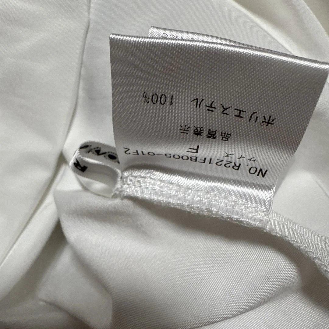 り*休様 RIKOリコラッピングリボンブラウス白フリルLittle By Lit