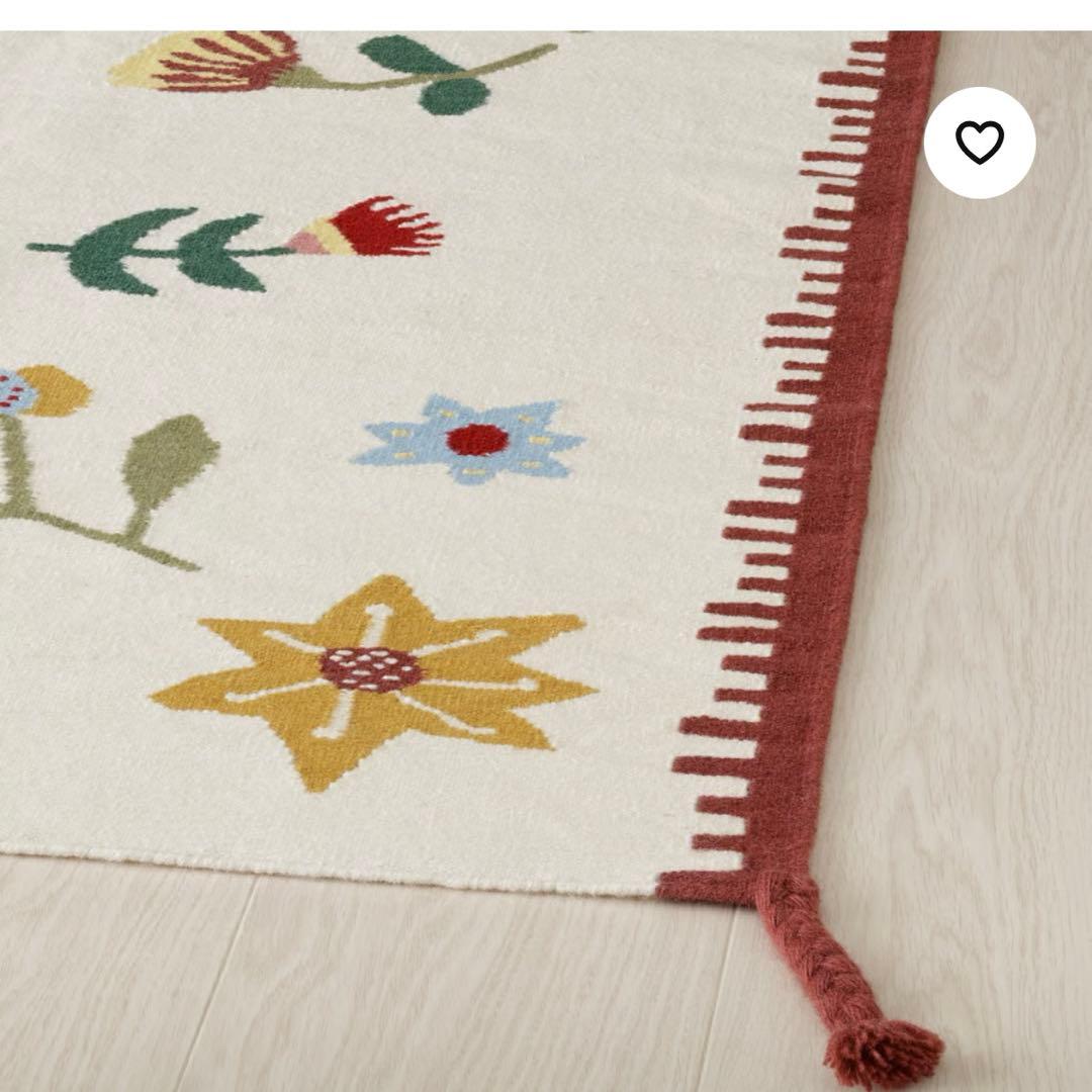 【新品未使用】IKEA ラグNICKGRÄS ニックグレース手織り200✖️300
