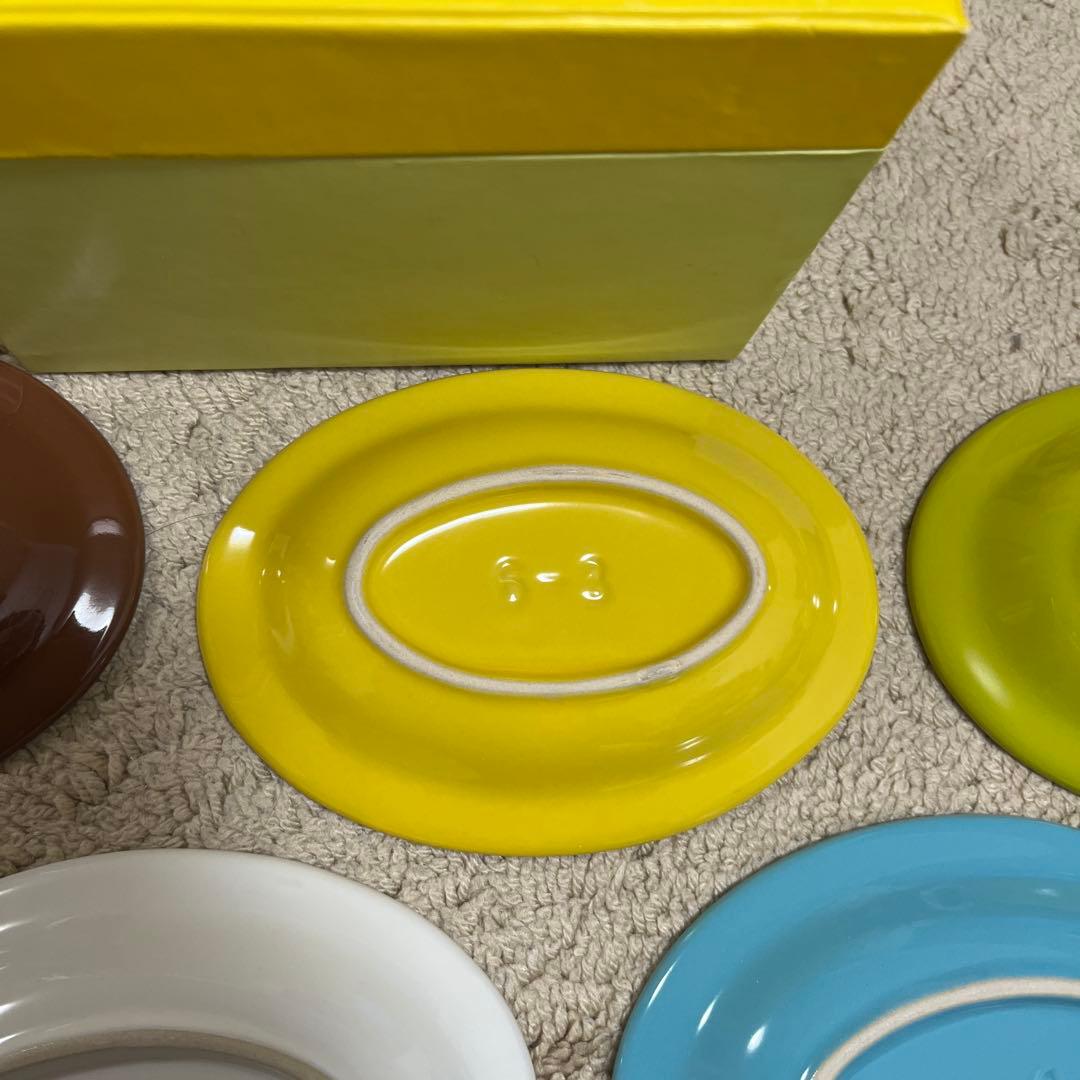 LE CREUSET ミニ・オーバル・プレート（5枚セット ）クールパレット
