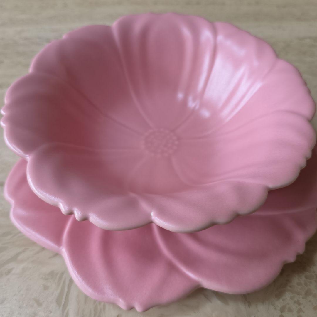 FAIENCERIE DE CHAROLLESフランス製陶器皿セット【ピンク】