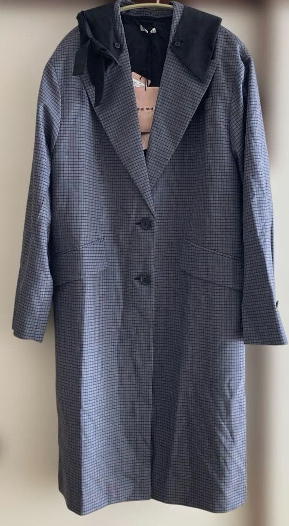 お値下げ！miumiu ウールコート 薄手コート 36 タグ付き新品