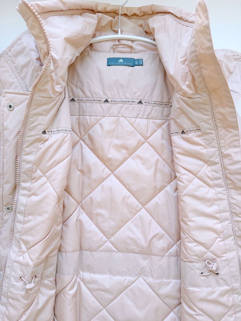 アディダス バイ ステラマッカートニー ロングコート ロングジャケット ピンク