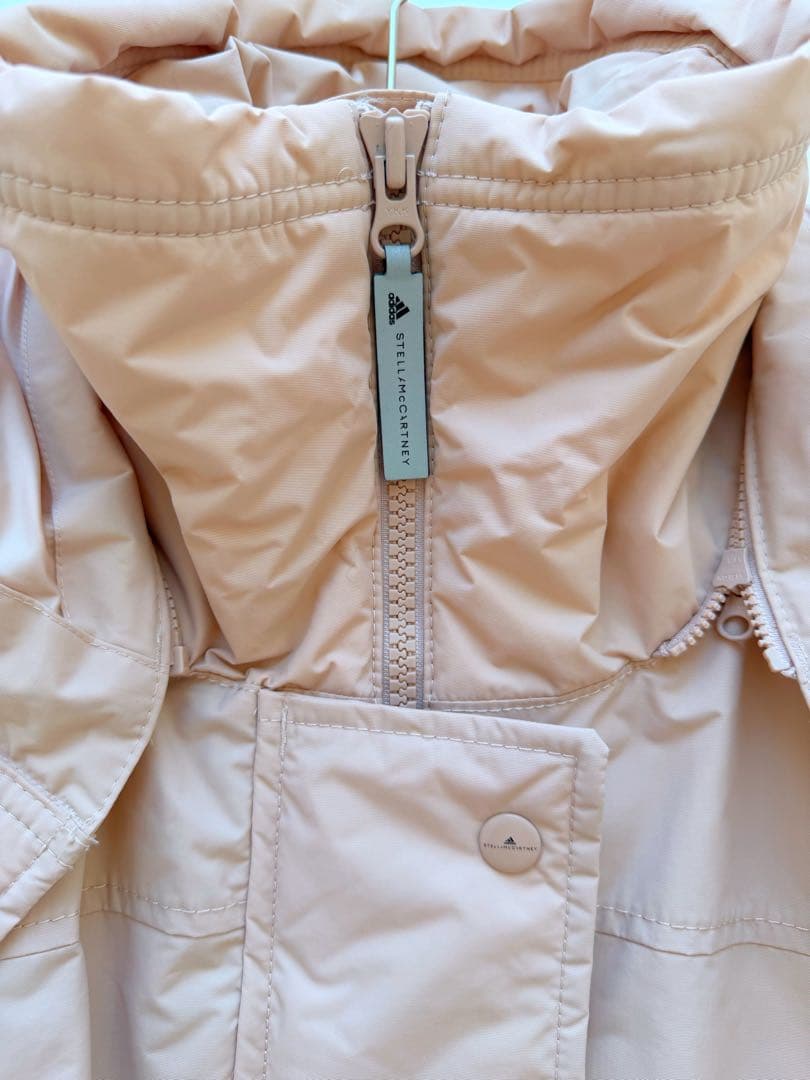 アディダス バイ ステラマッカートニー ロングコート ロングジャケット ピンク