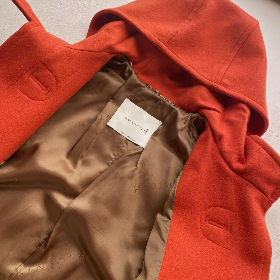 【希少カラー/美品】マッキントッシュ HUMBIE ダッフルコート 4 オレンジ
