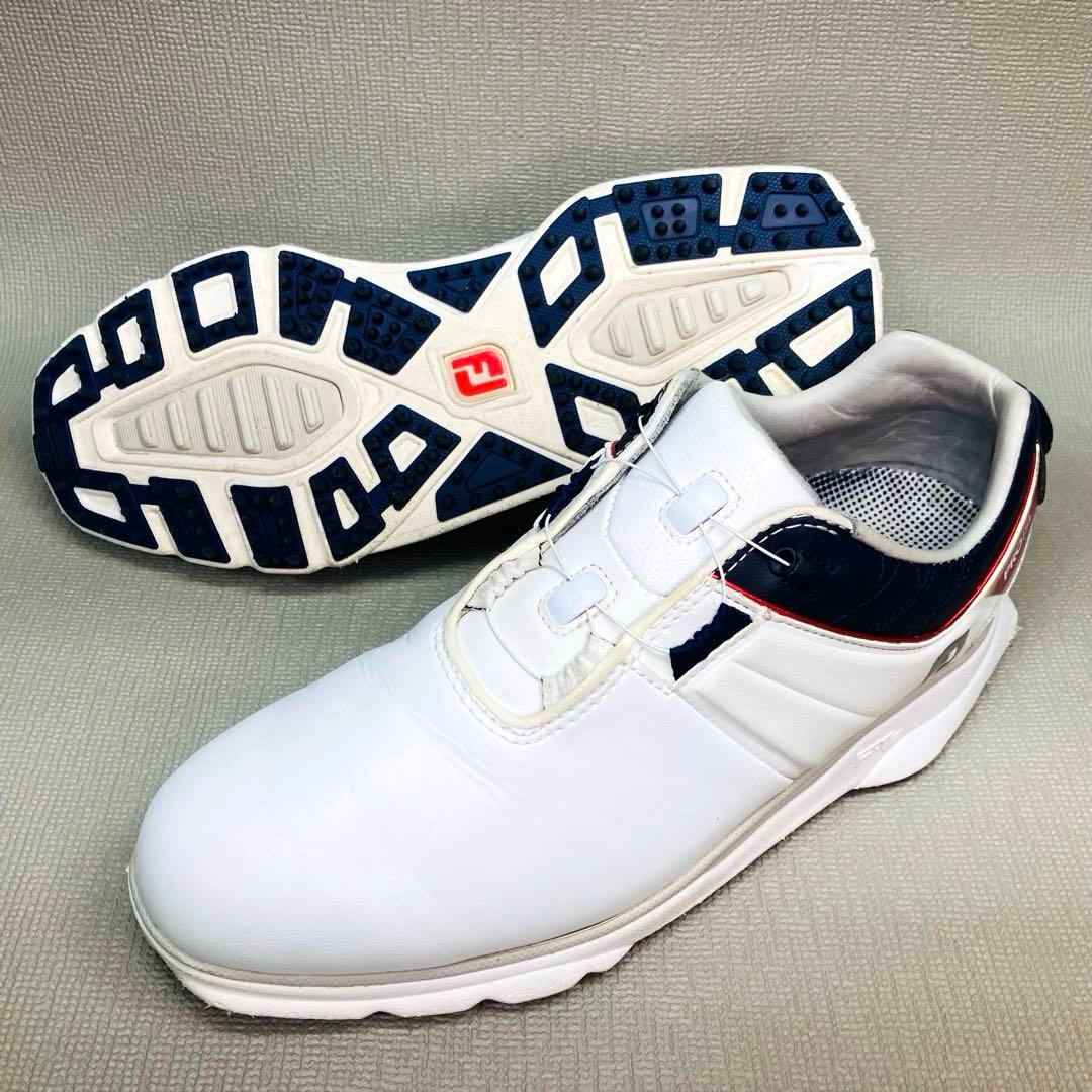 【美品】FOOT JOY 24.5cmフットジョイ スパイクレス　バックBOA