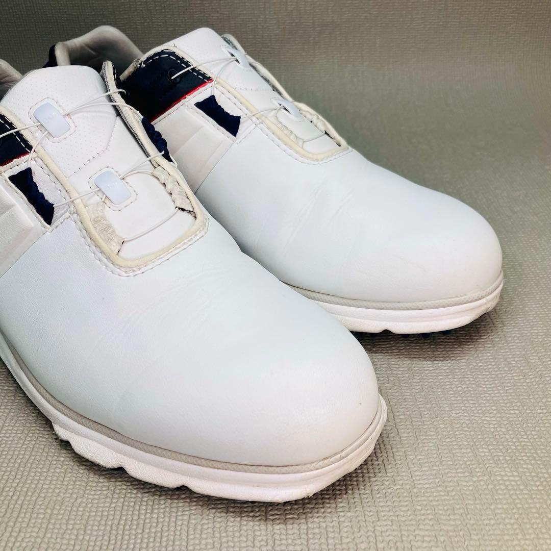 【美品】FOOT JOY 24.5cmフットジョイ スパイクレス　バックBOA