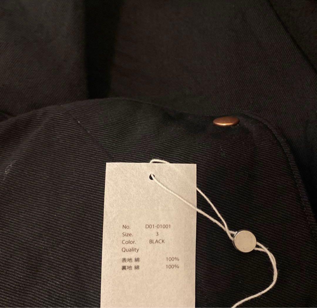 ジャケット・アウター 26SS COMOLI BLACK DENIM ZIP SHORT JACKET