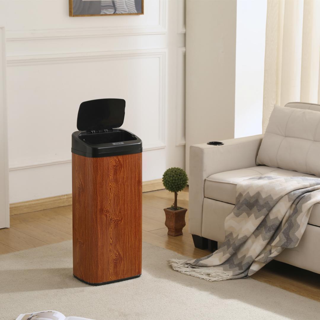 【人気商品】センサー全自動開閉式 ゴミ箱 大容量45L ブラウン