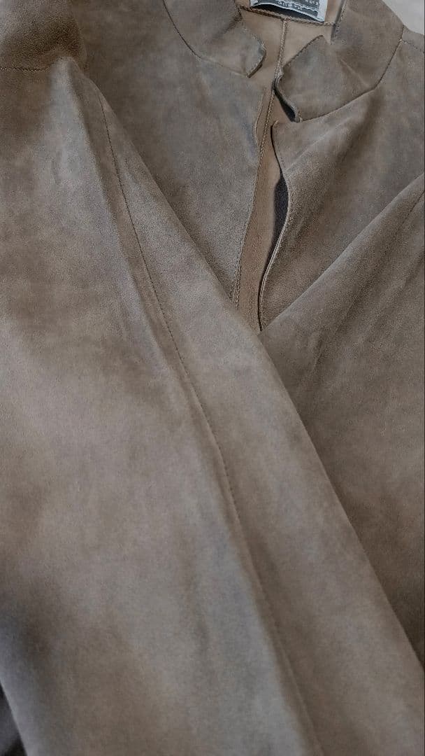 DUSAN/ドゥシャン★リアルレザー/羊革スウェードジャケット size:S