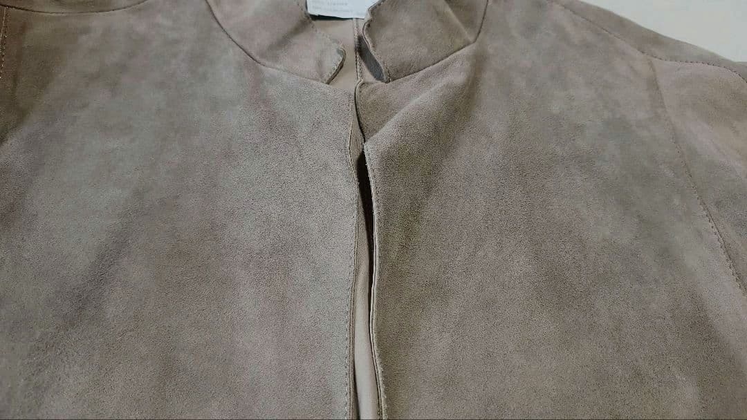 DUSAN/ドゥシャン★リアルレザー/羊革スウェードジャケット size:S